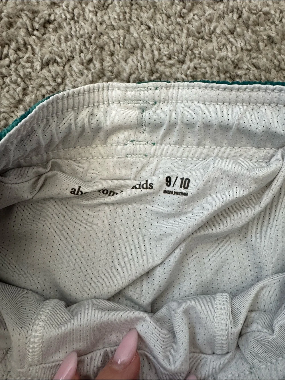 Abercrombie Kids Teal Swim Trunks